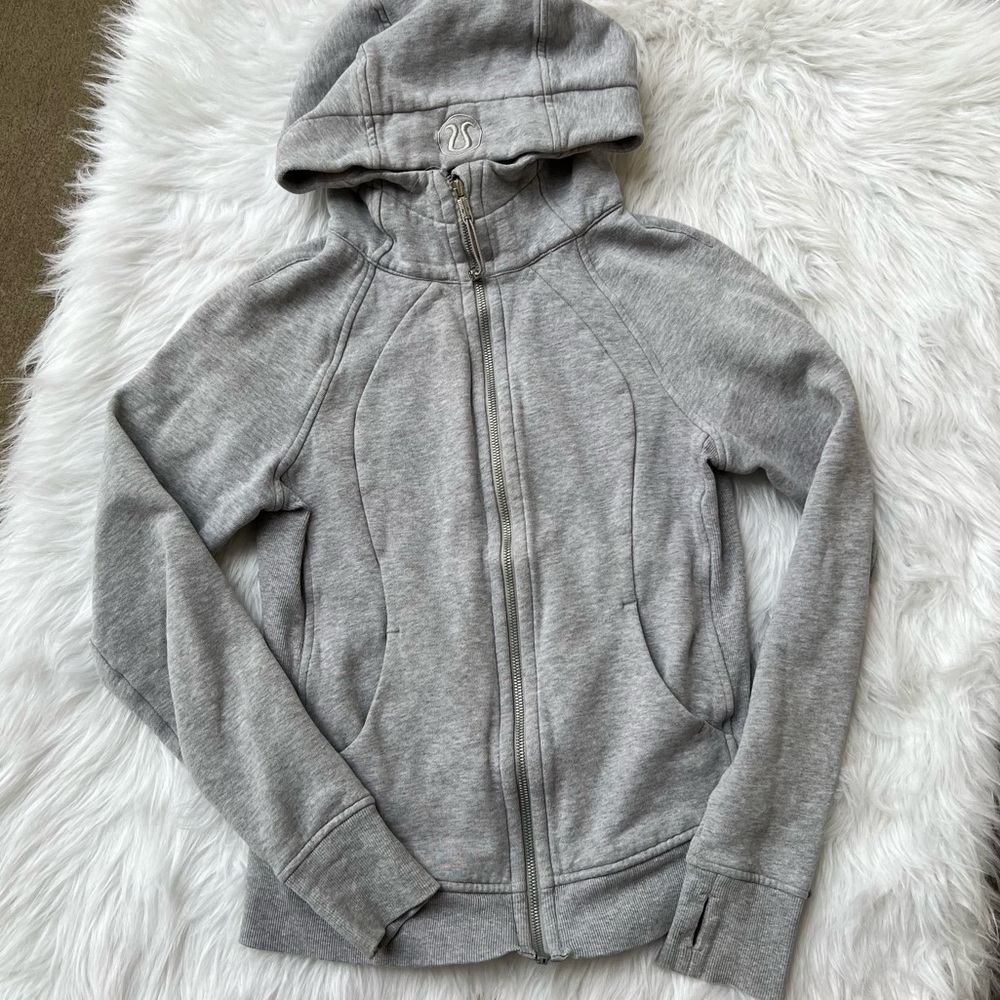 lululemon athletica Gray Zip-Up Hoodie